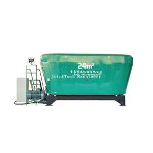 Novo motor diesel 18-24 m&sup3; Misturador TMR estacion&aacute;rio de eixo helicoidal duplo para alimenta&ccedil;&atilde;o de gado 